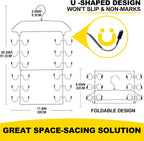 2 Pack Tank Top Hanger Space Saving, 360° Rotating Closet Organizers and Storage, 6 Tier Metal Bra Organizer with 24 Hanging Hooks, Small Space Solutions, RV Apartment College Dorm Room Essentials