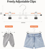 Pants Hangers with Clips Skirt Hangers for Women 10Pack