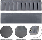 RVZONE RV Shoe Pockets 10 Pockets Heavy Hanging Bedside Storage Organizer with Sturdy Hooks Storage Pockets Hangs on bed for Shoes Toys and Tool Accessories