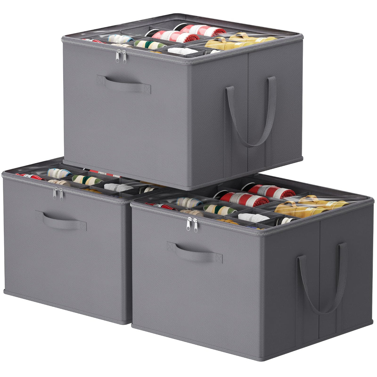Lifewit Shoe Storage Organizer for Closet, Holder Box, 2 Pack, Gray