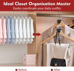 Space Saving Hanger Hooks 30Pcs, Upgrade Heavy Duty Hangers Connector Hooks