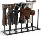 HzTinT Boot Rack for Tall Boots, 19.5" Boot Organizer Holds 6 Pairs, Black