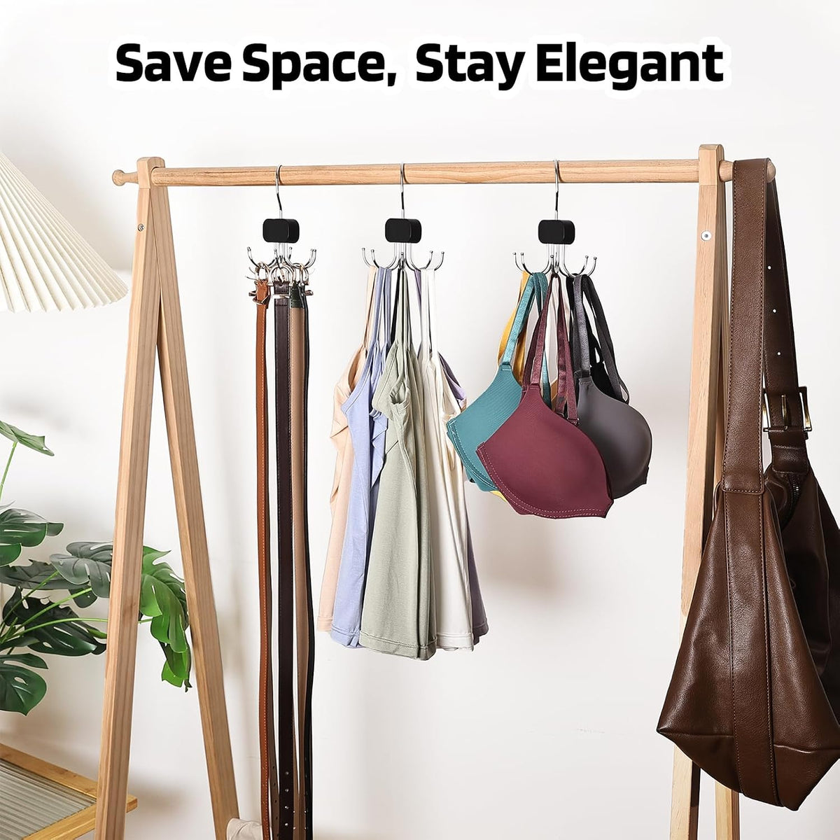 3 Pack Tank Top Hangers, Premium Bra Hanger for Closet Organizer