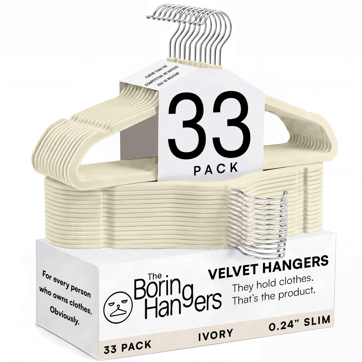 66 Pack Black Velvet Hangers Non Slip, Felt Hangers