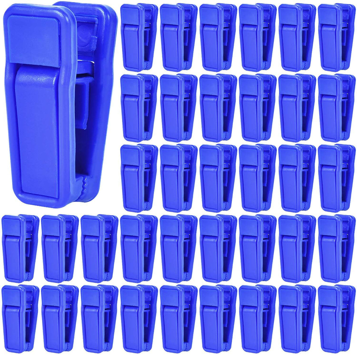 KISEER 40 Pcs Plastic Baby Hanger Clips Slim-line Finger Clips Set for Clothes Hanger Velvet Hanger (White)