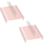 Pants Hangers with Clips, Skirt Hangers, 10 Pack, Black