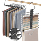 9 Layers Pants Hangers Space Saving Non-Slip Closet Organizer 2 Pack