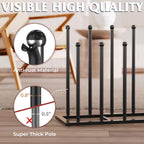 HzTinT Boot Rack for Tall Boots, 19.5" Boot Organizer Holds 6 Pairs, Black