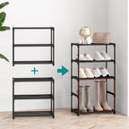 Autonomier 3 Tier Extra Small Shoe Rack (16.3" Wide), Lightweight Shelf