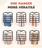 Pants Hangers Space Saving,3 Pack 5 Tier Velvet Short Neck Pants Hangers