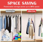 12 Pack Space Saving Hangers for Clothes: Collapsible Metal Hanger