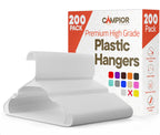 Pink Plastic Hangers 30 Pack– Heavy-Duty Plastic Hangers Slim and Space-Saving, Durable and Lightweight PP with Non-Slip Shoulder Notches for Slip Dresses, Suits, Jackets & Camisoles