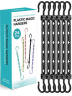 Space Saving Hangers for 48 Clothes, Reinforced Collapsible Hangers