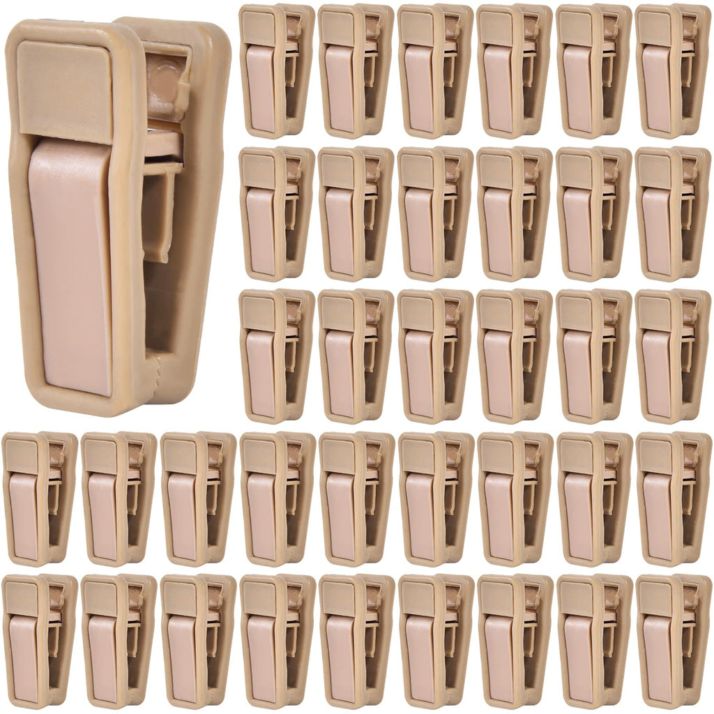 KISEER 40 Pcs Plastic Baby Hanger Clips Slim-line Finger Clips Set for Clothes Hanger Velvet Hanger (White)