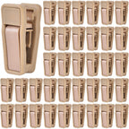 KISEER 40 Pcs Plastic Baby Hanger Clips Slim-line Finger Clips Set for Clothes Hanger Velvet Hanger (White)