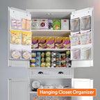KIMBORA 2 Packs Narrow Over the Door/Wall Shoe Organizer Cruise, Small Hanging Shoe Rack for Closet with Clear Mesh Pocket for Bathroom, RV, Pantry, Camping (White)