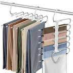 9 Layers Pants Hangers Space Saving Non-Slip Closet Organizer 2 Pack