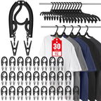 30Pcs Foldable Travel Hangers Cruise Essentials Travel Essential Phone Size