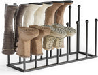 Freestanding Boot Rack, Shoe Storage Organizer Fit for 8 Pairs, Black