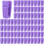 KISEER 40 Pcs Plastic Baby Hanger Clips Slim-line Finger Clips Set for Clothes Hanger Velvet Hanger (White)