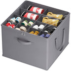 Lifewit Shoe Storage Organizer for Closet, Holder Box, 2 Pack, Gray