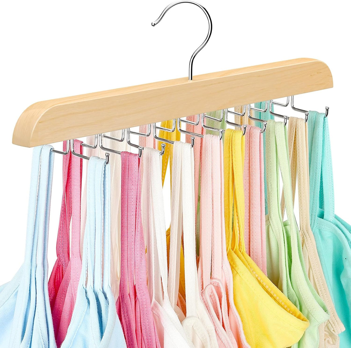 Tank Top Hanger for Closet Organizer, 20 Large Capacity Premium Bra Hanger