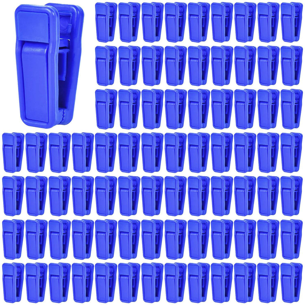KISEER 40 Pcs Plastic Baby Hanger Clips Slim-line Finger Clips Set for Clothes Hanger Velvet Hanger (White)