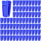 KISEER 40 Pcs Plastic Baby Hanger Clips Slim-line Finger Clips Set for Clothes Hanger Velvet Hanger (White)