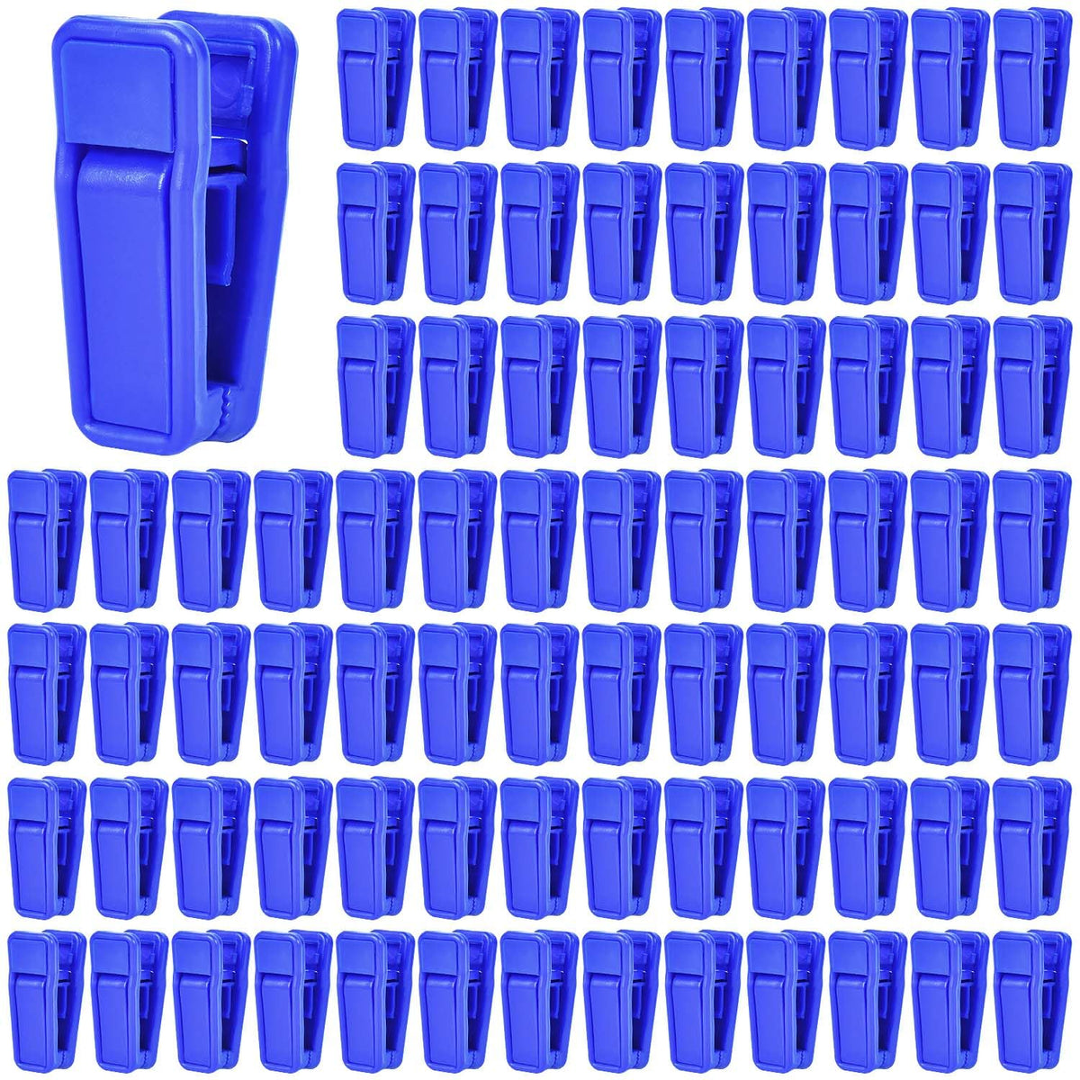 KISEER 40 Pcs Plastic Baby Hanger Clips Slim-line Finger Clips Set for Clothes Hanger Velvet Hanger (White)