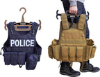 HICE - Titan Vest Hanger | Original Heavy Duty Plate Carrier & Body Armor Hanger | 200 lb Load Capacity | Durable High Impact Resin | for Police, Military, Scuba & Tactical Gear (Black)
