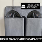 RVZONE RV Shoe Pockets 10 Pockets Heavy Hanging Bedside Storage Organizer with Sturdy Hooks Storage Pockets Hangs on bed for Shoes Toys and Tool Accessories