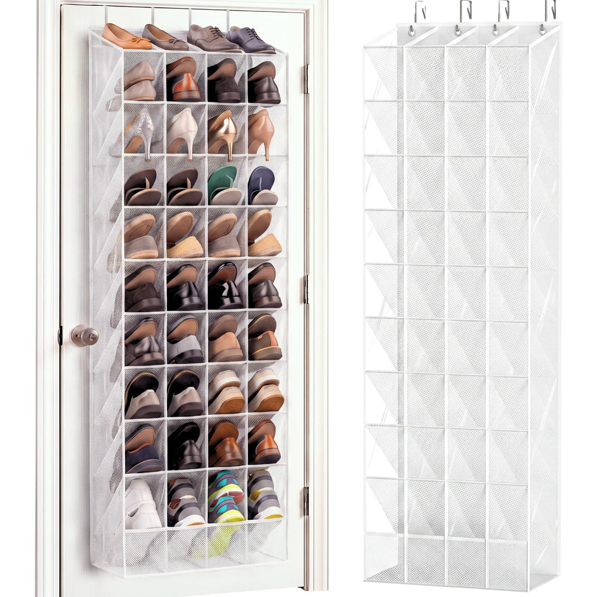 Ofiray-home Over the Door Shoe Organizer, 30-40 Pairs