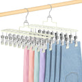 Pants Hangers with Clips – 2 Pack Holds 20 Pants, Non-Slip Space Saving