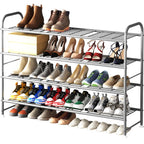 LINZINAR 3 Tier Long Shoe Rack for Closet Metal Shoe Organizer for Entryway