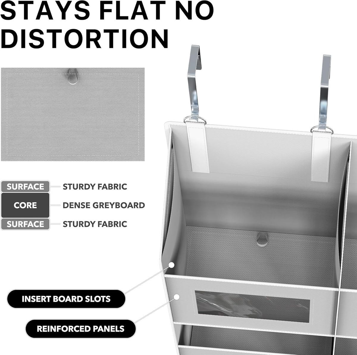 Simple Houseware Extra Large Heavy Duty 10 Pockets Over the Door Organizer