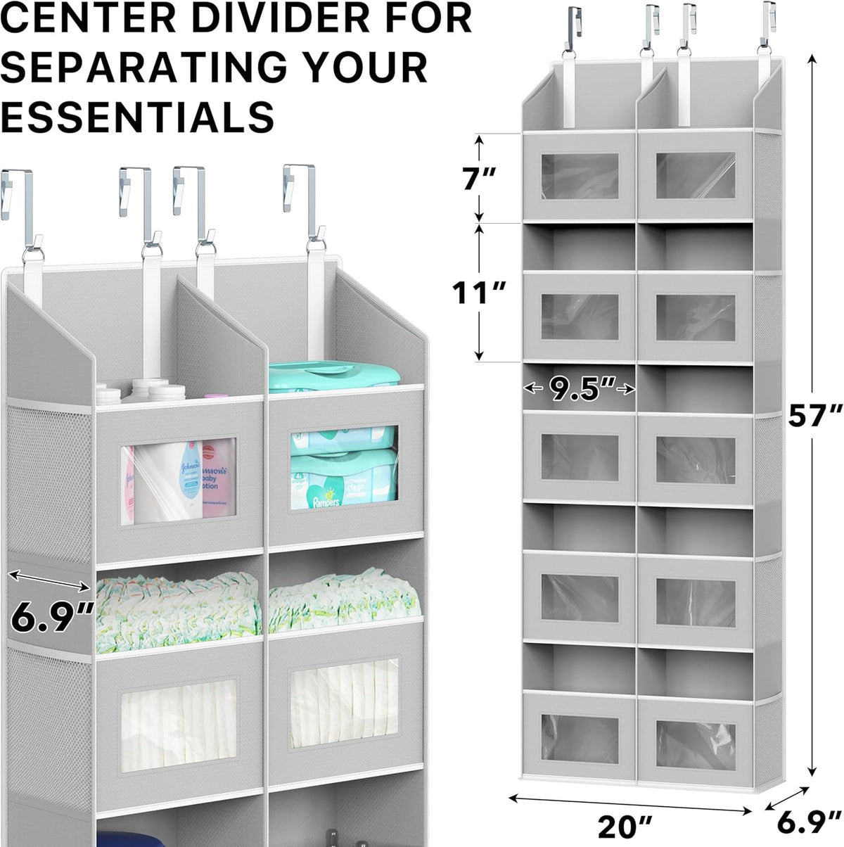 Simple Houseware Extra Large Heavy Duty 10 Pockets Over the Door Organizer