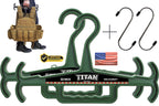 HICE - Titan Vest Hanger | Original Heavy Duty Plate Carrier & Body Armor Hanger | 200 lb Load Capacity | Durable High Impact Resin | for Police, Military, Scuba & Tactical Gear (Black)
