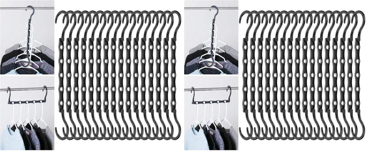 Mr. Pen- Space Saving Hangers, 8 pcs, 360° Rotating Hooks