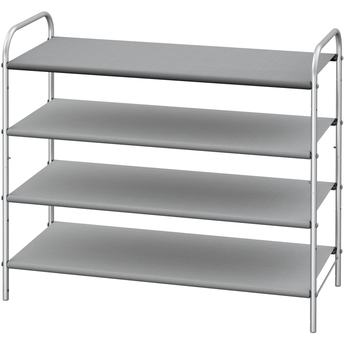 Simple Houseware 4-Tier Shoe Rack Storage Organizer, 12-20 Pair, Bronze