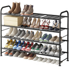 LINZINAR 3 Tier Long Shoe Rack for Closet Metal Shoe Organizer for Entryway