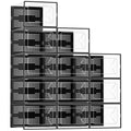 DUMOS Shoe Storage Boxes, 12-Pack Stackable Clear Shoe Containers with Lids, Display Sneaker Case Organizer for Closet, Under Bed, Entryway,White, Fit Size 11