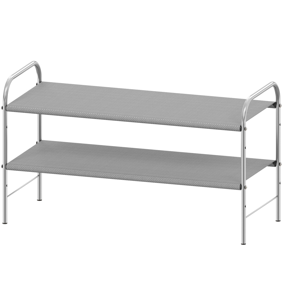 Simple Houseware 4-Tier Shoe Rack Storage Organizer, 12-20 Pair, Bronze