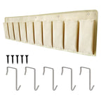 RVZONE RV Shoe Pockets 10 Pockets Heavy Hanging Bedside Storage Organizer with Sturdy Hooks Storage Pockets Hangs on bed for Shoes Toys and Tool Accessories