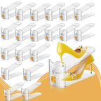 FENRUNXU Shoe Slots Organizer for Closet,12PACK Shoe Stacker Shoe Rack Organizer for Closet Space Saver Storage Shoe Holder Organization(Transparent)