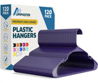 Lifemaster Plastic Clothes Hanger Set - 30 Pieces Versatile, Lightweight, Space-Saving, Non-Slip, Slim Designed, Dry and Wet Clothes Hanger Set - White