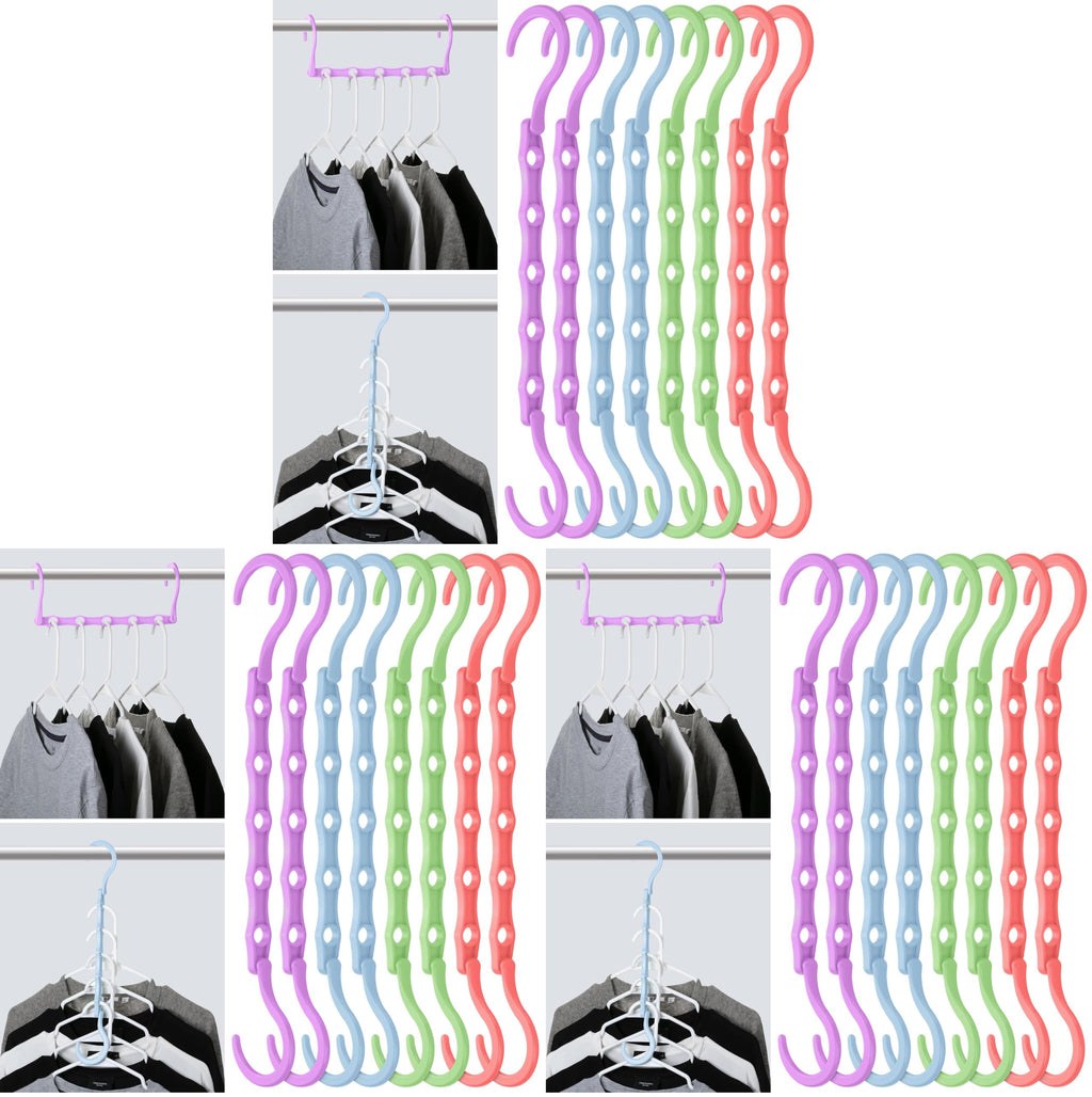 Mr. Pen- Space Saving Hangers, 8 pcs, 360° Rotating Hooks