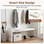 StorageWorks 2-Pack 32-Pair Shoe Storage Organizer for Closet, Beige