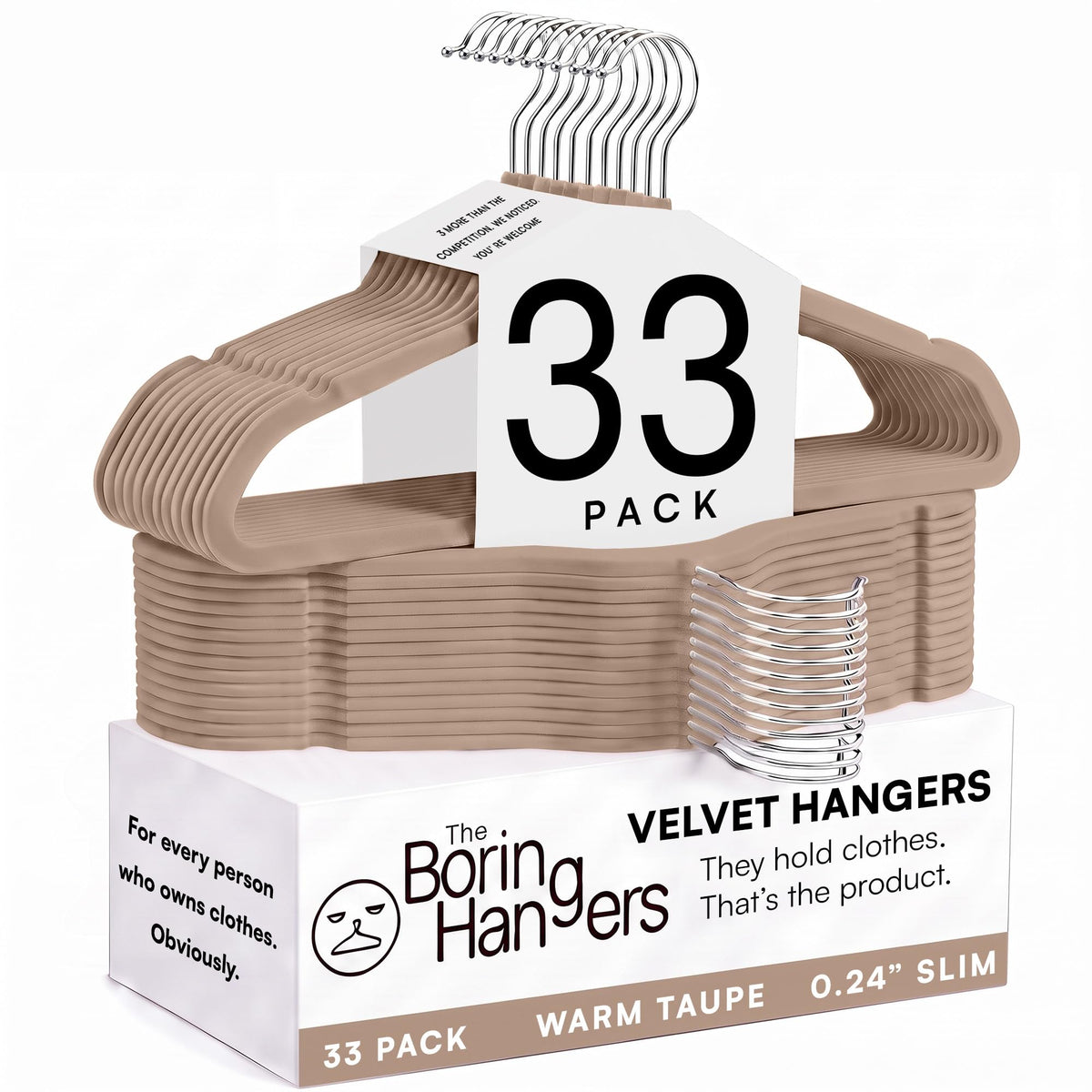 66 Pack Black Velvet Hangers Non Slip, Felt Hangers