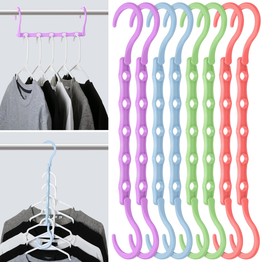 Mr. Pen- Space Saving Hangers, 8 pcs, 360° Rotating Hooks