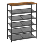 VASAGLE 4-Tier Shoe Rack, Adjustable, Freestanding